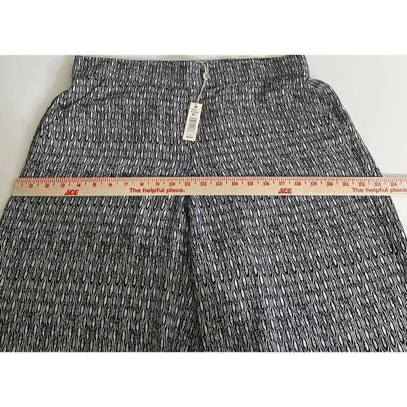 Max Studio Womens XL Cropped Ankle Wide Leg Pants Pull On Elastic Waist Pockets - Picture 9 of 12